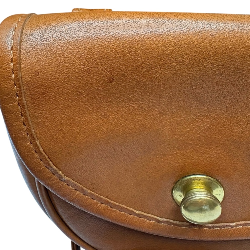 Vintage 9826 Coach Mini Belt Bag British Tan Glovetanned Leather USA 0722-132 - Picture 15 of 16